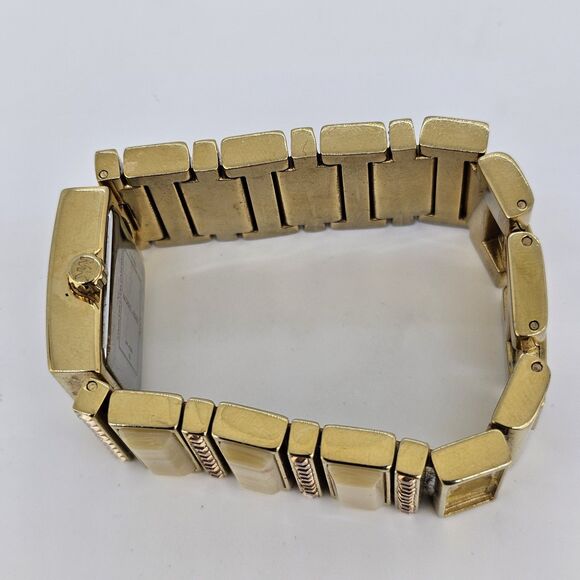 Michael Kors Women's Watch 24MM Gold Dial Gold Bracelet 6" New Battery - Picture 13 of 15